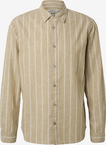 INDICODE JEANS Hemd 'Tryp' in Beige: Vorderseite