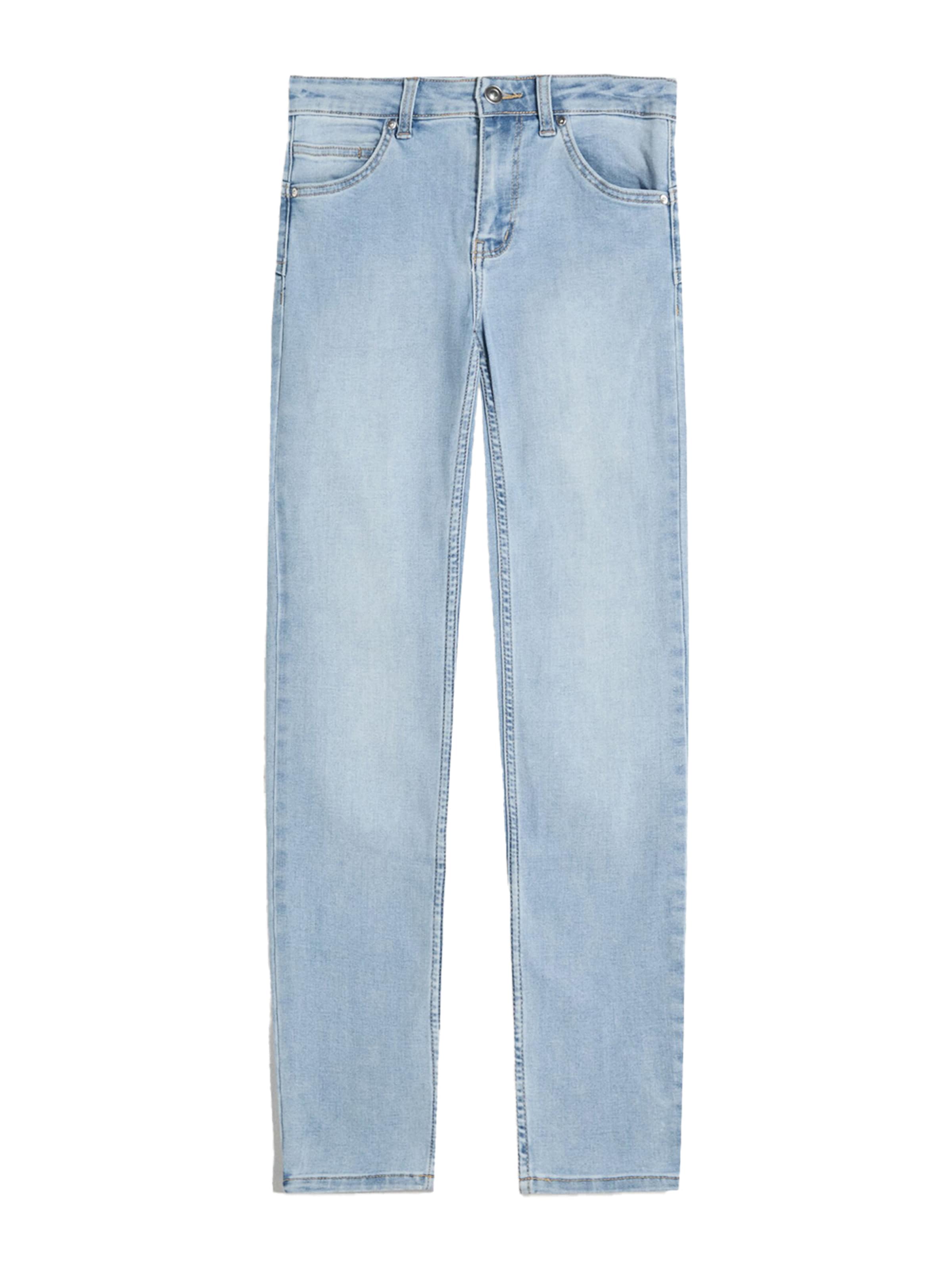 Bershka Skinny Jeans in Blue: front