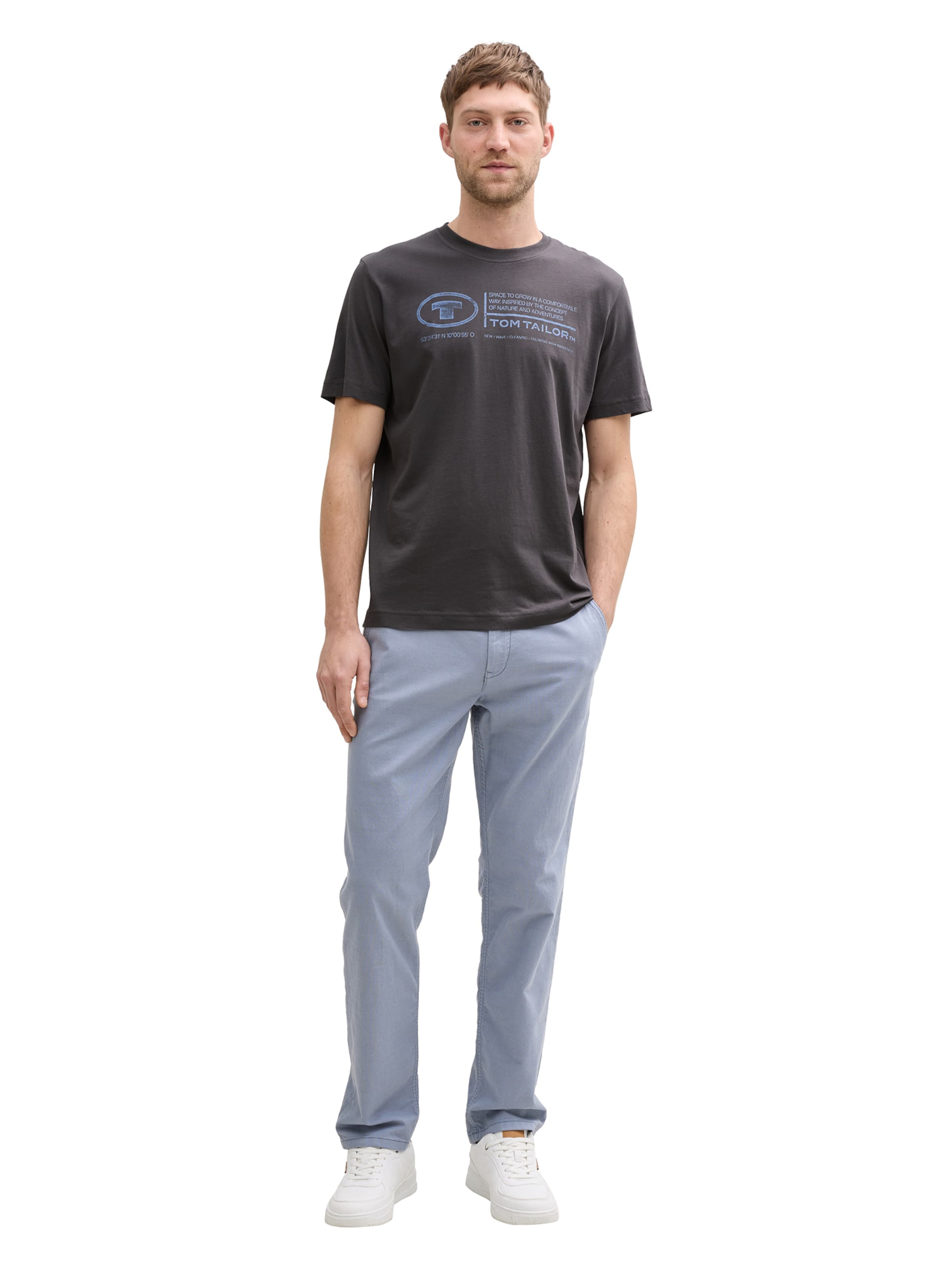 TOM TAILOR - Camisa em cinzento