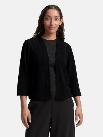 Cardigan TOM TAILOR en noir : devant