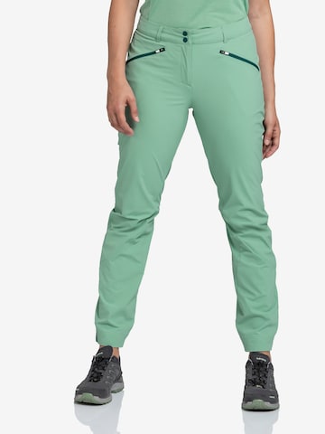 Schöffel Tapered Outdoorbroek 'Hestad' in Groen: voorkant