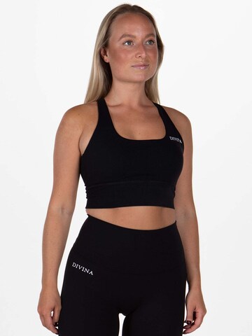 Divina Bustier Sport-BH in Schwarz