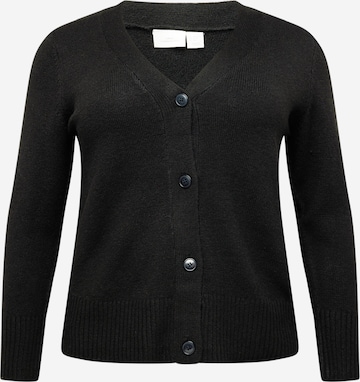 ONLY Carmakoma Strickjacke 'HAZEL' in Schwarz: predná strana