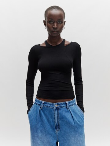 EDITED Shirt 'Sanoe' in Black: front