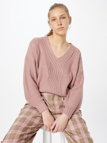 JDY Sweater 'JUSTY' in Pink: front