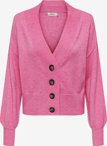 Cardigan 'Ibi' ONLY en rose : devant