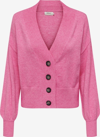 ONLY Knit Cardigan 'Ibi' in Pink: front