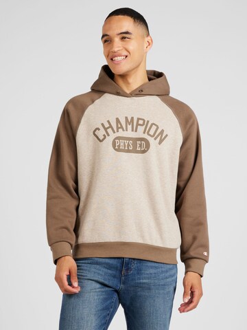 Champion Authentic Athletic ApparelSweater majica - smeđa boja: prednji dio