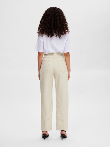 SELECTED Regular Jeans 'Celina' in Beige