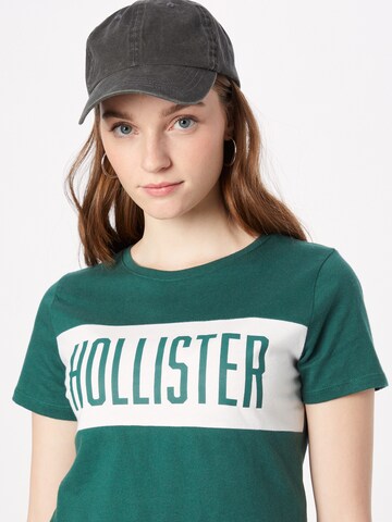 HOLLISTER Тениска в зелено