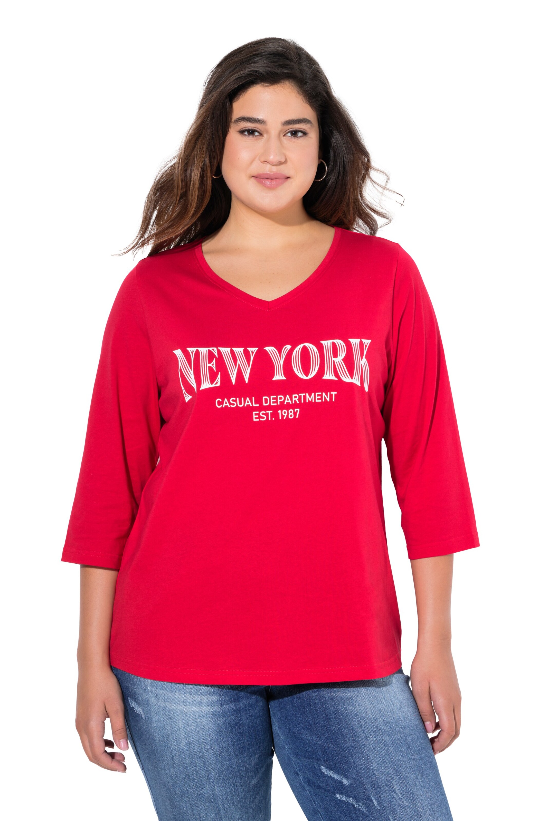 Ulla Popken Shirt in Red: front