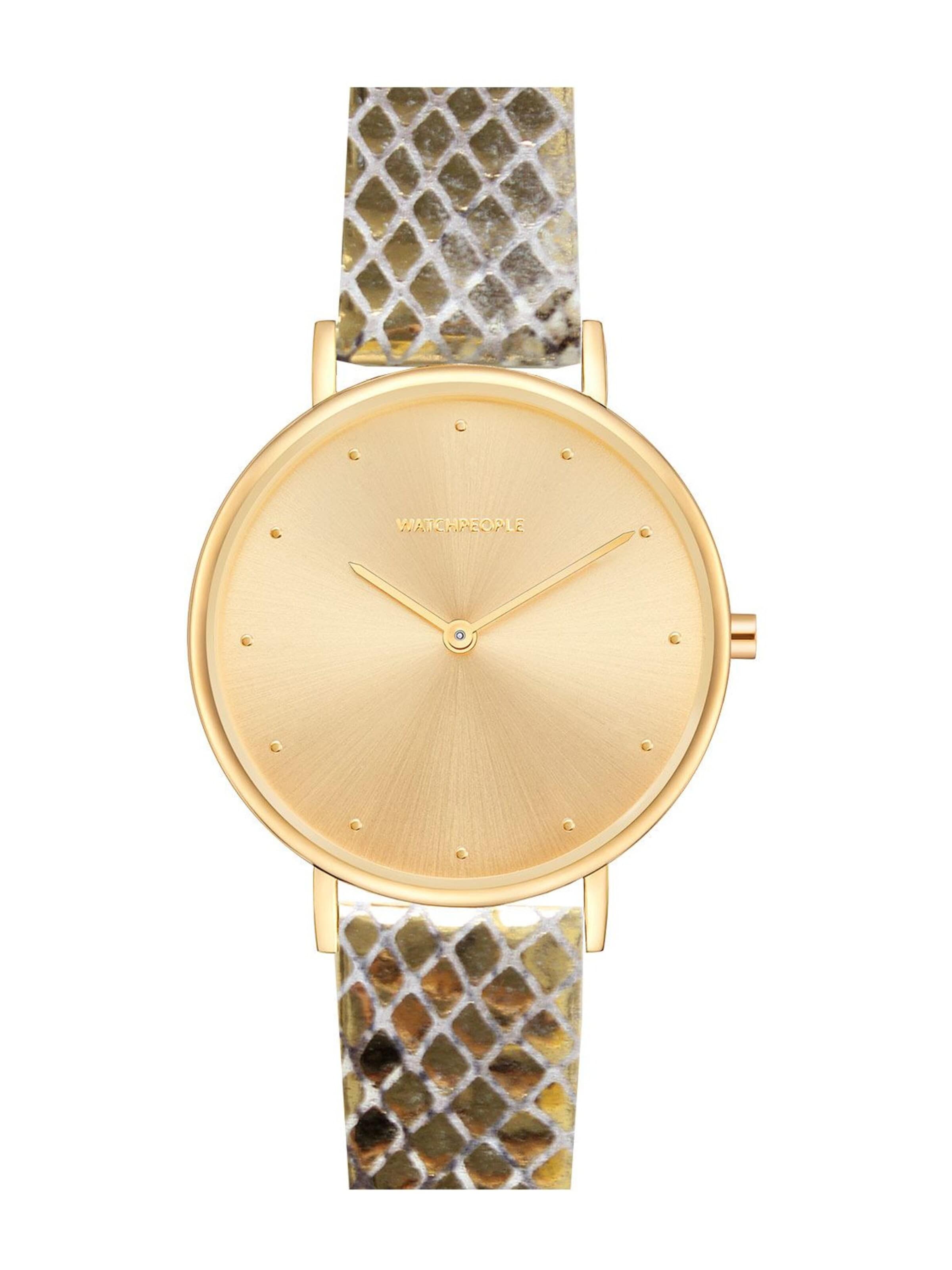 WALTER GROPIUS Analoguhr 'I LOVE DOTS'‌‌‌‌‌‌‌‌‌ in Gold: Vorderseite
