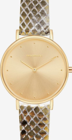 WALTER GROPIUS Analoguhr 'I LOVE DOTS' in Gold: Vorderseite