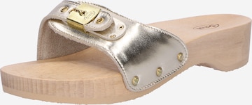 Scholl Iconic Pantofle 'PESCURA' – stříbrná: přední strana