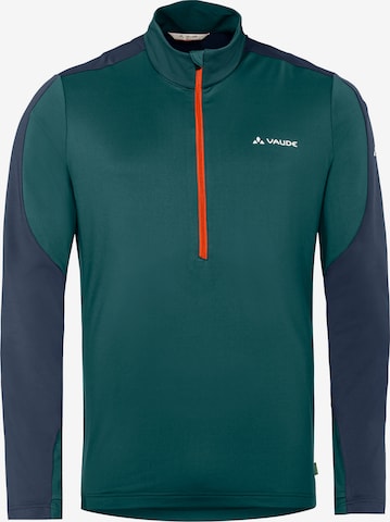 VAUDE Athletic Sweater 'Livigno' in Green: front