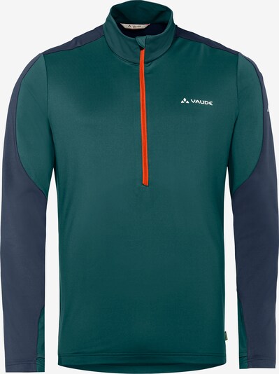 VAUDE Sporttrui 'Livigno' in de kleur Blauw / Turquoise / Wit, Productweergave