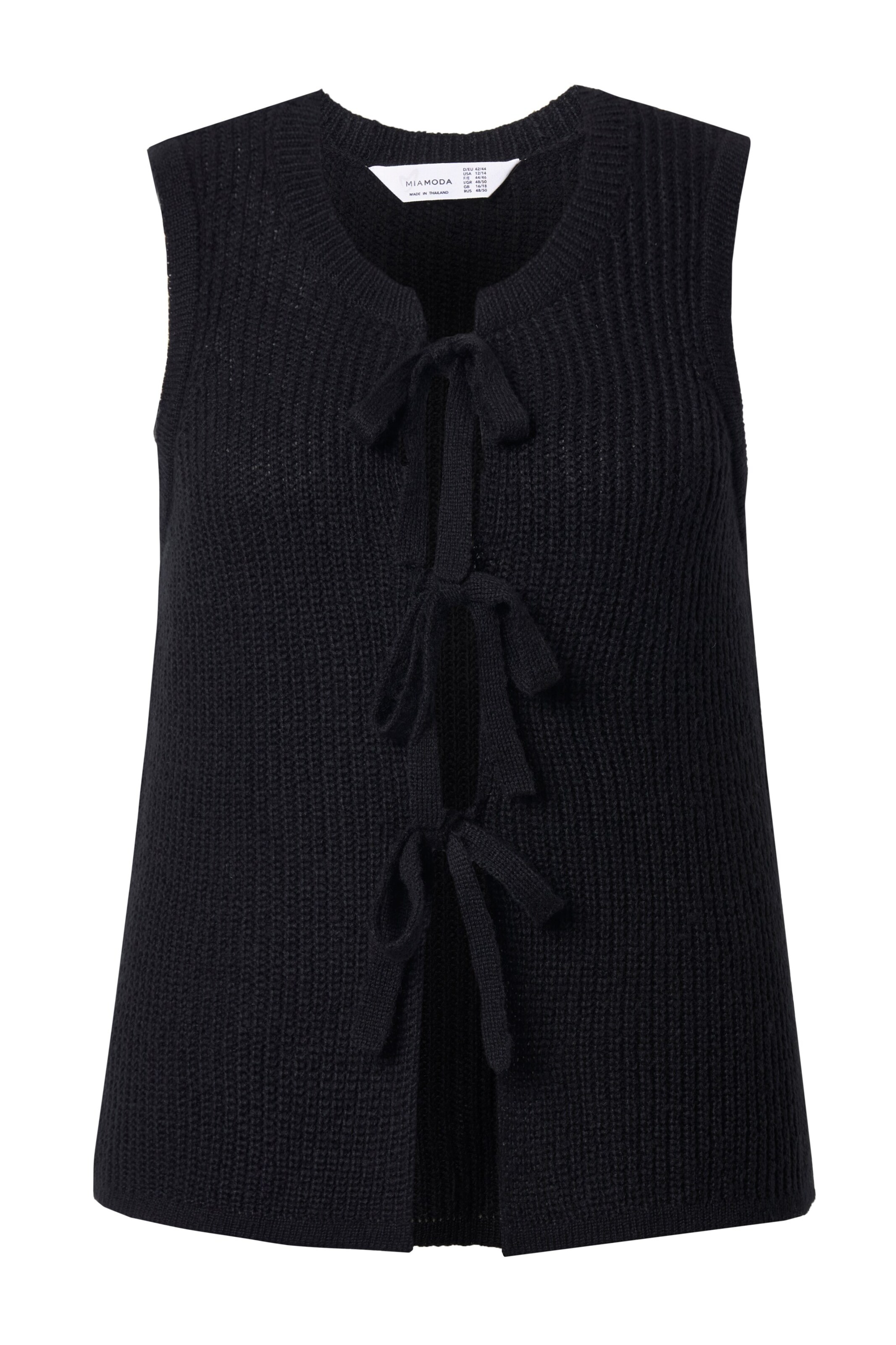 Cardigan MIAMODA en noir : devant