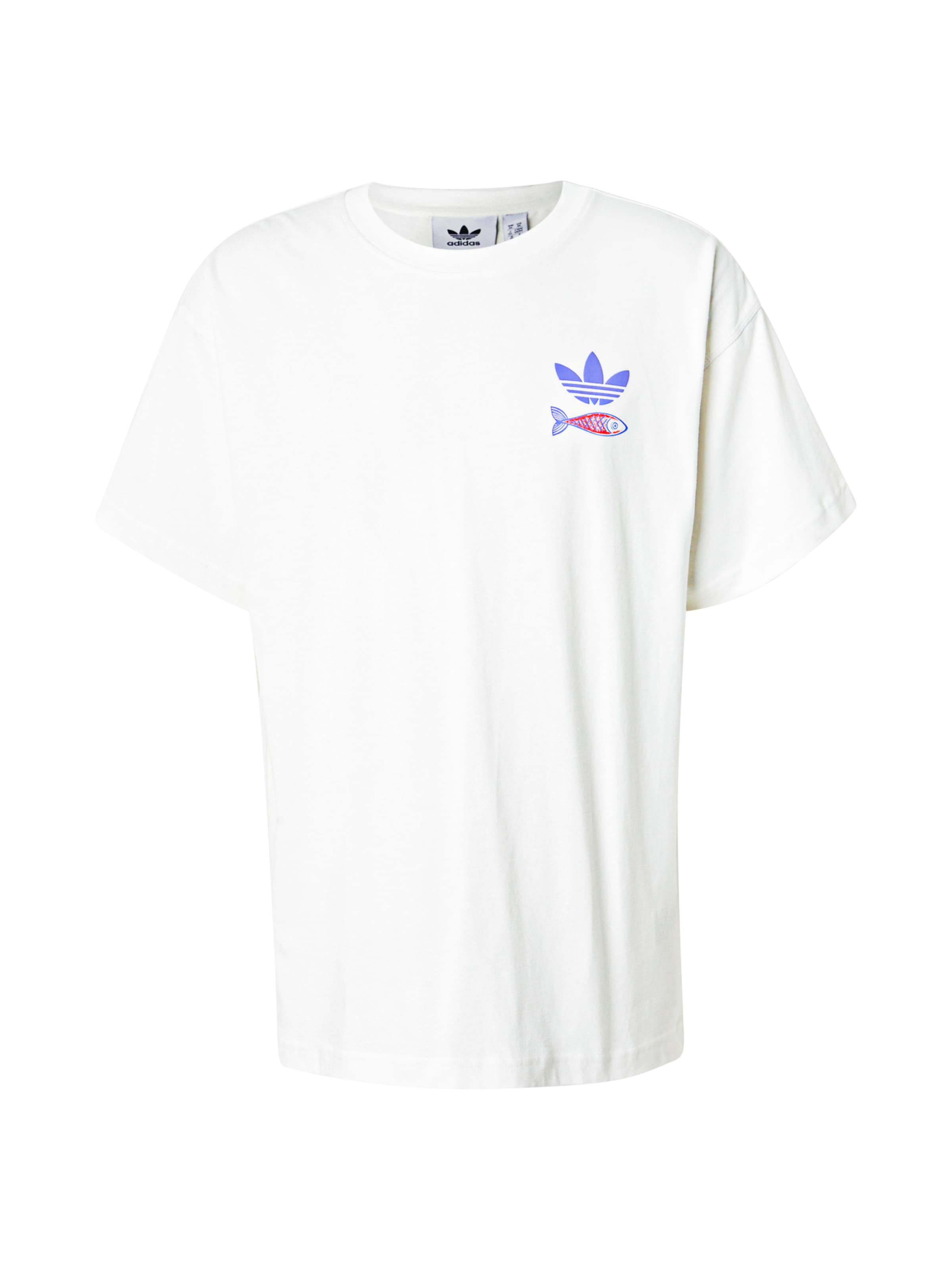 ADIDAS ORIGINALS - Camisa 'SARDINES GFX' em branco: frente