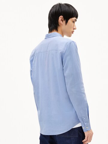ARMEDANGELS Regular Fit Hemd QUAASA (GOTS) in Blau