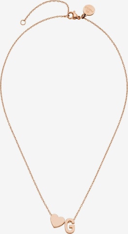 PURELEI - Colar 'Letter Heart G' em ouro: frente