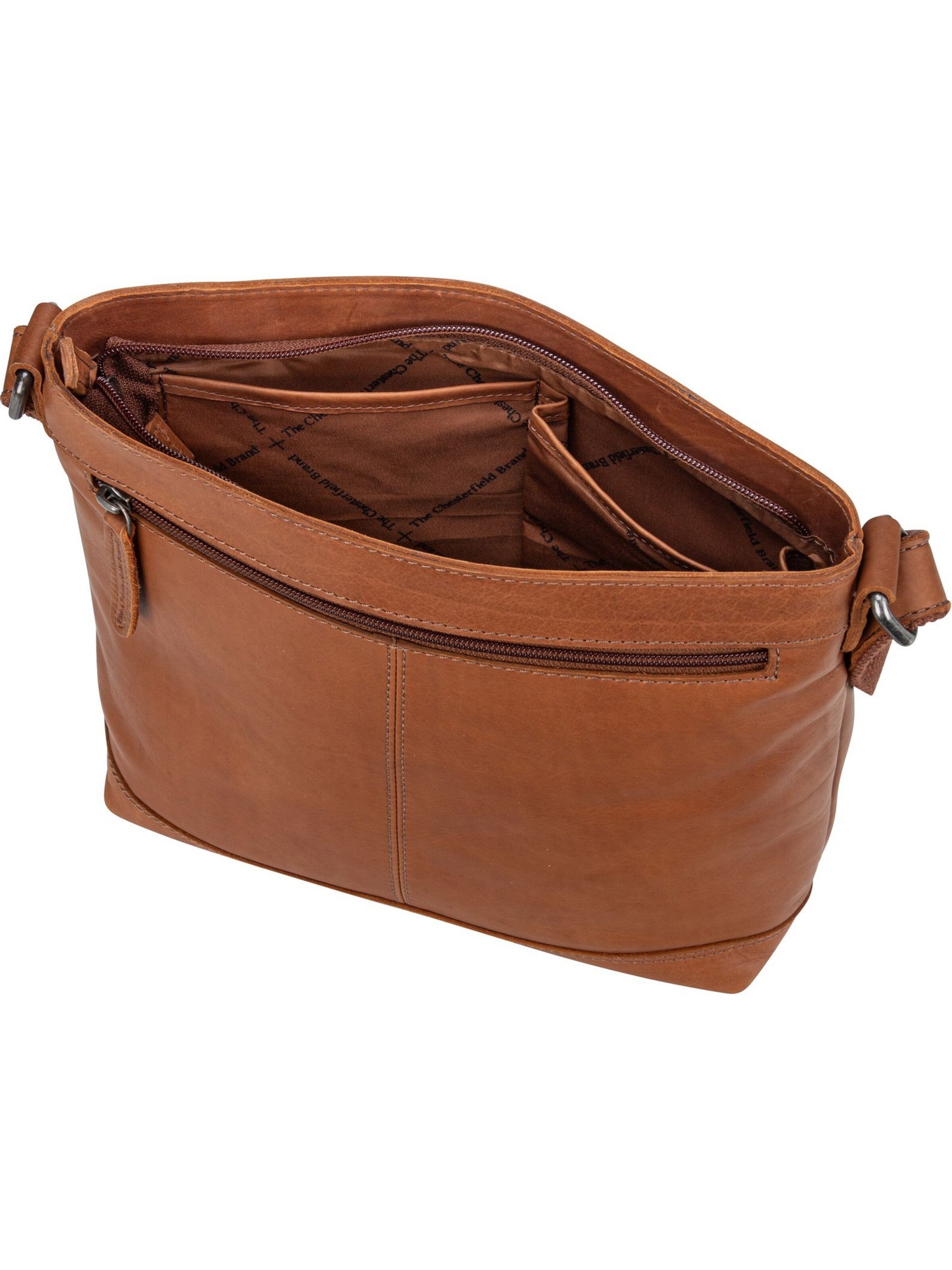 The Chesterfield Brand Schoudertas 'Almeria 1302' in Bruin