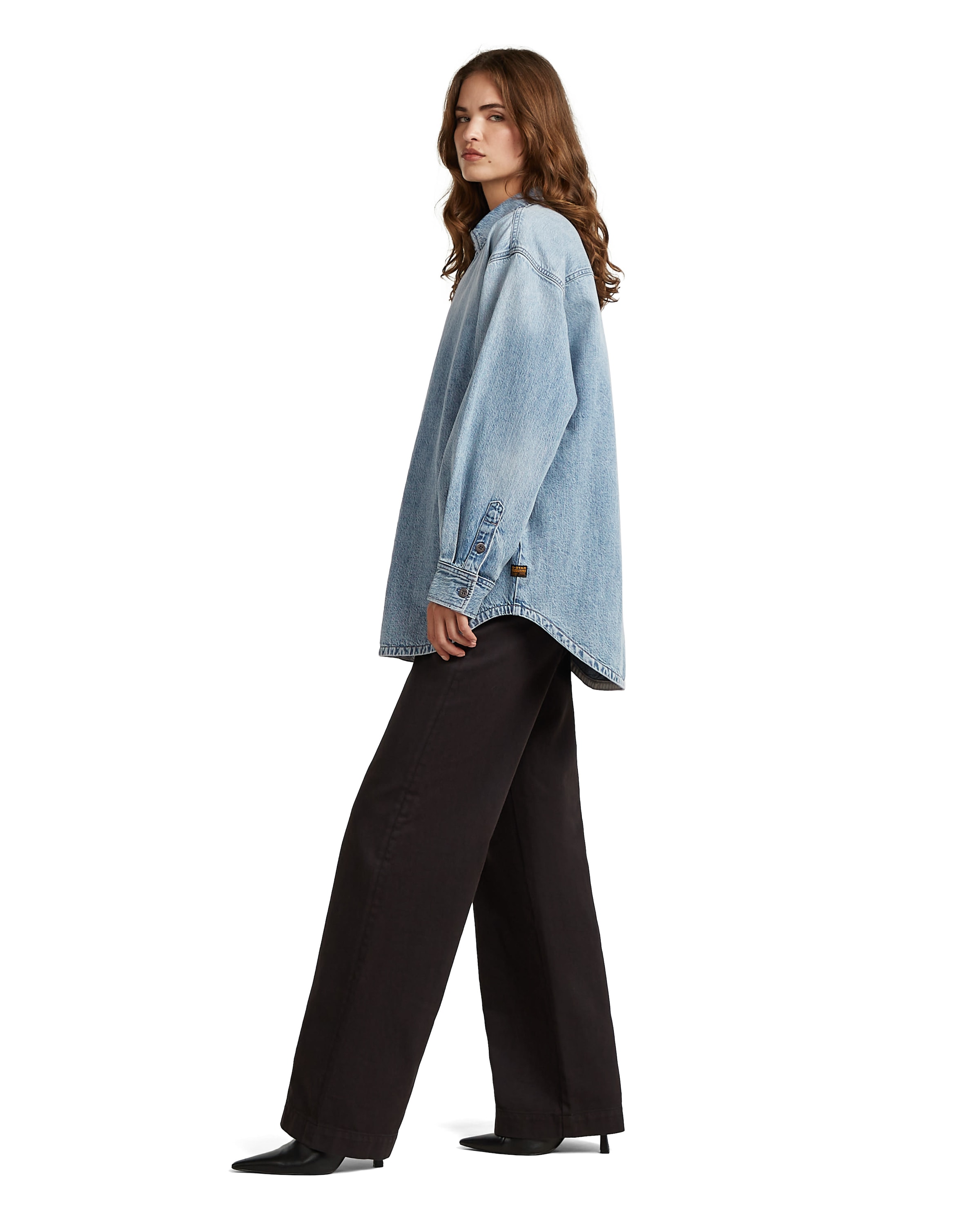 G-STAR Shirt 'Maxi Overshirt' in Blauw