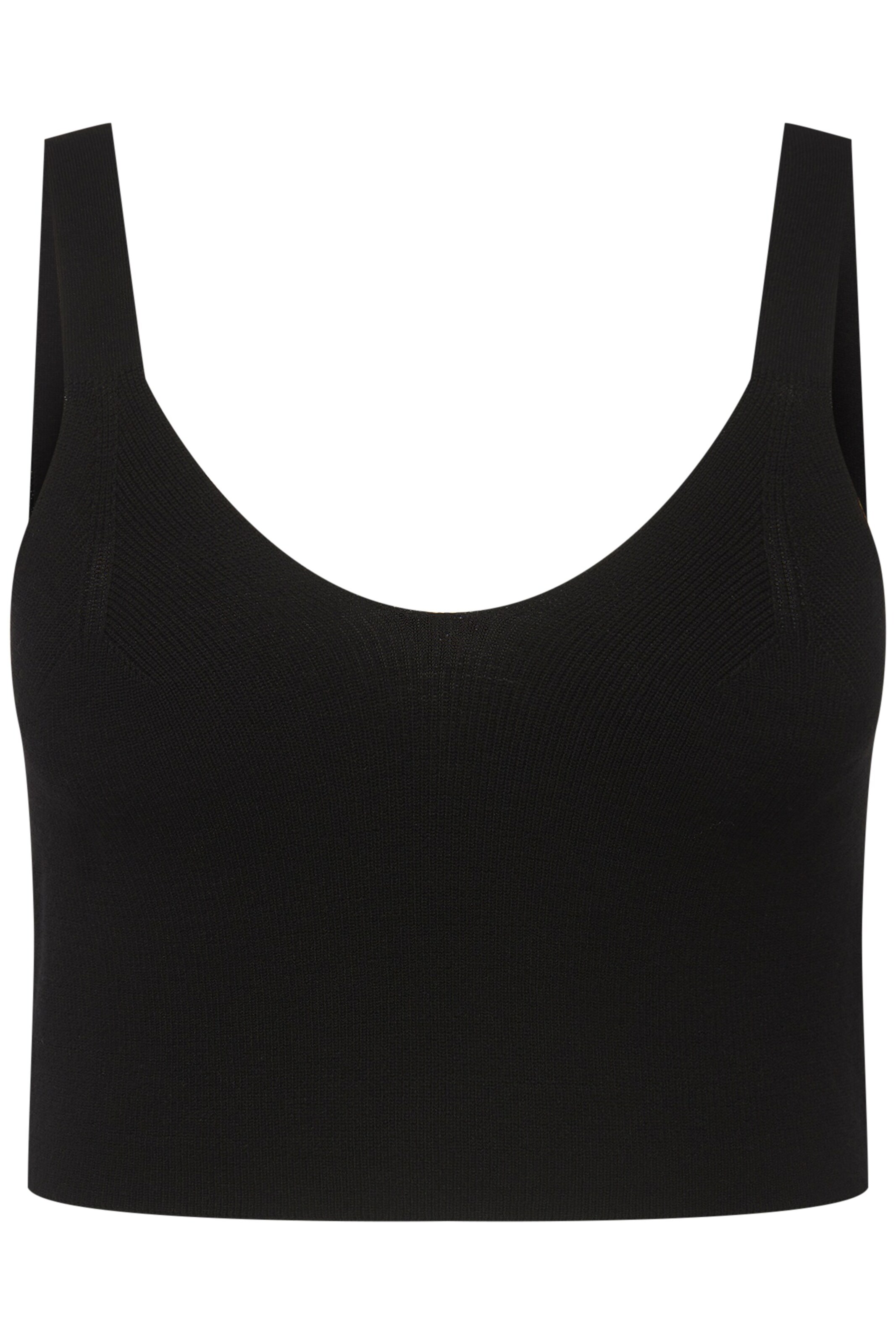 Ulla Popken Top in Schwarz: Vorderseite