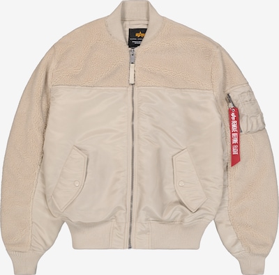 ALPHA INDUSTRIES Välikausitakki värissä beige / tummanharmaa / oranssi, Tuotenäkymä