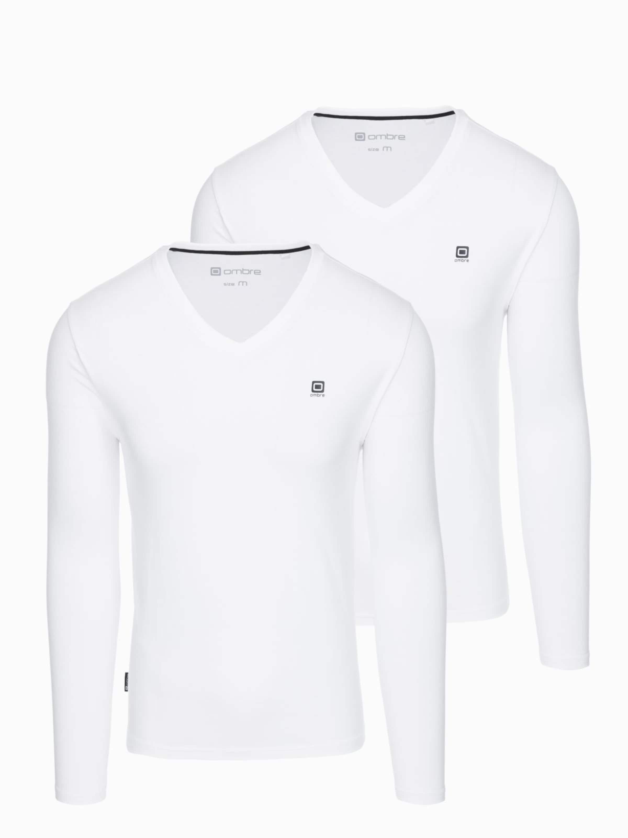 Ombre Shirt in White: front