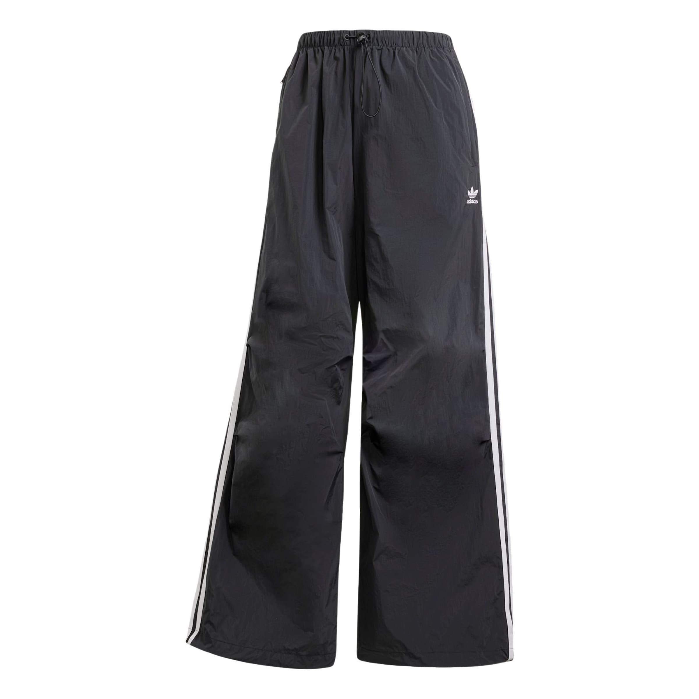ADIDAS ORIGINALS Wide leg Παντελόνι &#x27;3-Stripes Woven Parachute&#x27; σε μαύρο: μπροστά