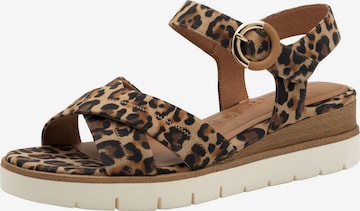 Tamaris Sandaal in Bruin: voorkant