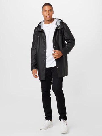 Stutterheim Between-Seasons Coat 'Stockholm' in Black