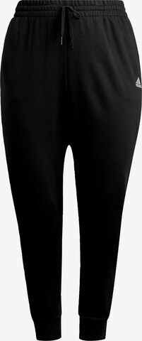 ADIDAS SPORTSWEAR Zúžený Sportovní kalhoty 'Essentials French Terry' – černá: přední strana