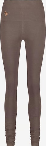 Urban Goddess Yoga & Activewear Leggings 'Gaia Yoga & Pilates' in Braun: Vorderseite