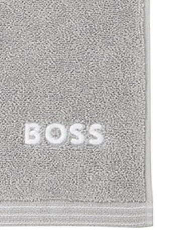 BOSS Home Towel 'EDGE' in Grey
