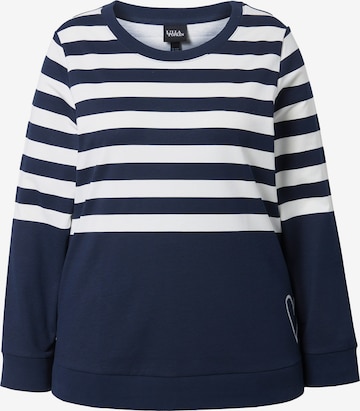Ulla Popken Sweatshirt in Blau: Vorderseite