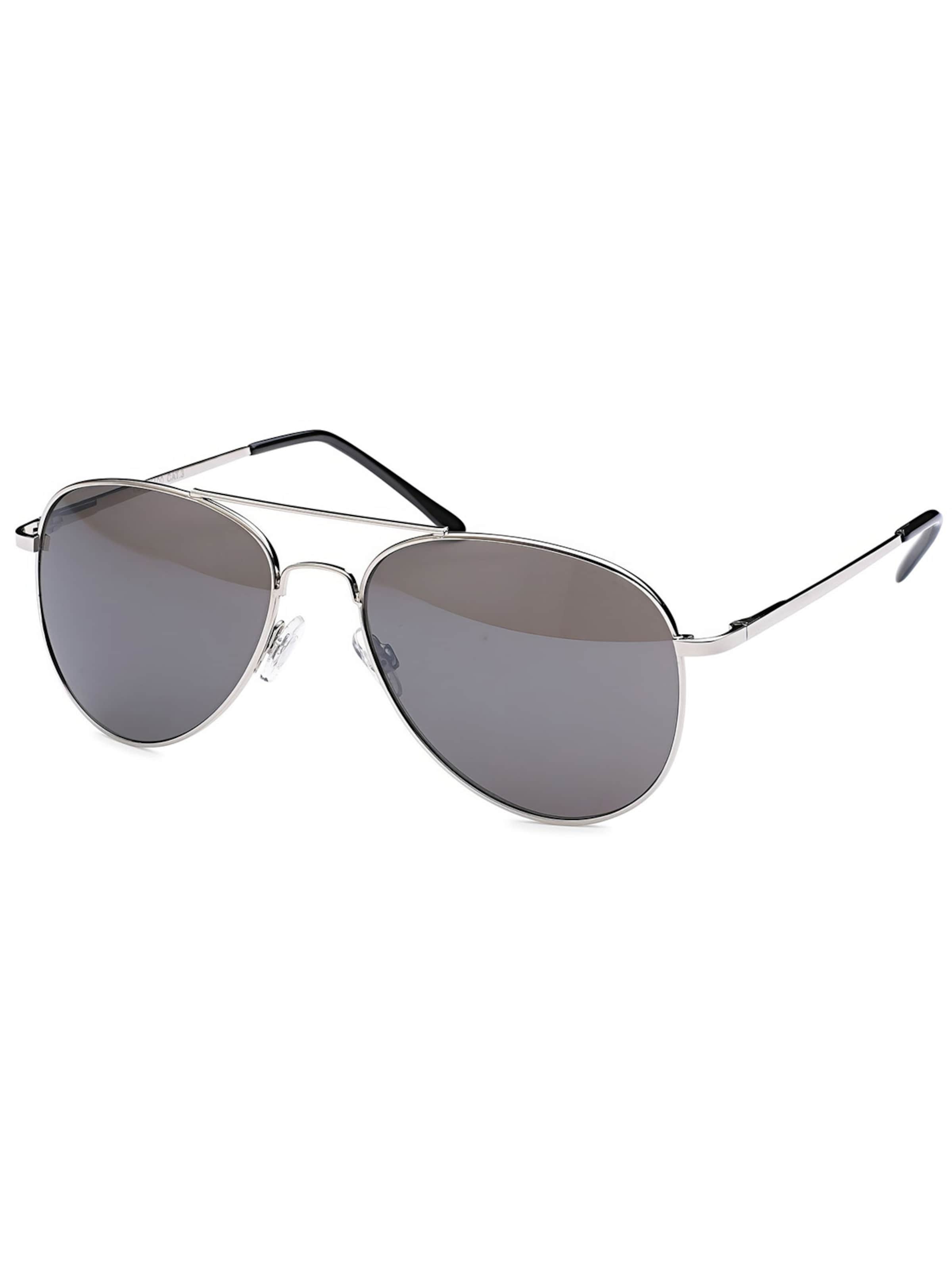 styleBREAKER Sunglasses 'Piloten Sonnenbrille' in Grey: front