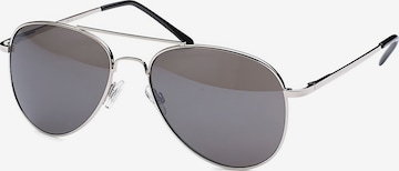 styleBREAKER Sonnenbrille 'Piloten Sonnenbrille' in Grau: Vorderseite