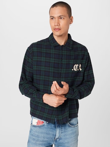 BURTON MENSWEAR LONDON Regular fit Overhemd in Groen: voorkant