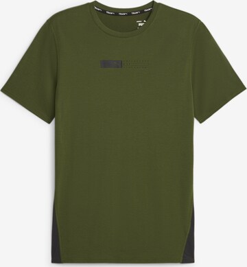 PUMA - Camisa funcionais em verde: frente