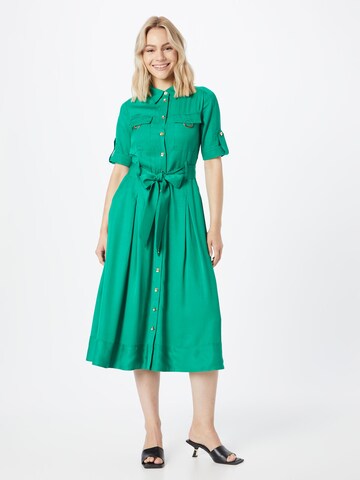 Abito camicia di Karen Millen in verde: frontale