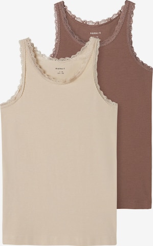 ruda NAME IT Apatiniai marškinėliai: priekis