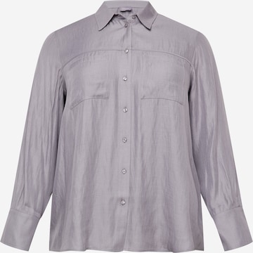 SAMOON Blouse in Grey: front