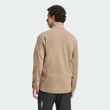 ADIDAS TERREX Athletic Fleece Jacket 'Essentials' in Green