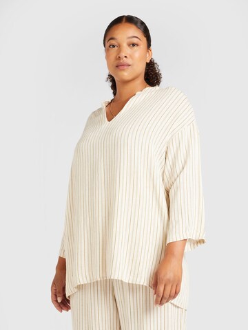 ONLY Carmakoma Blouse 'CARNISKA' in Beige: front