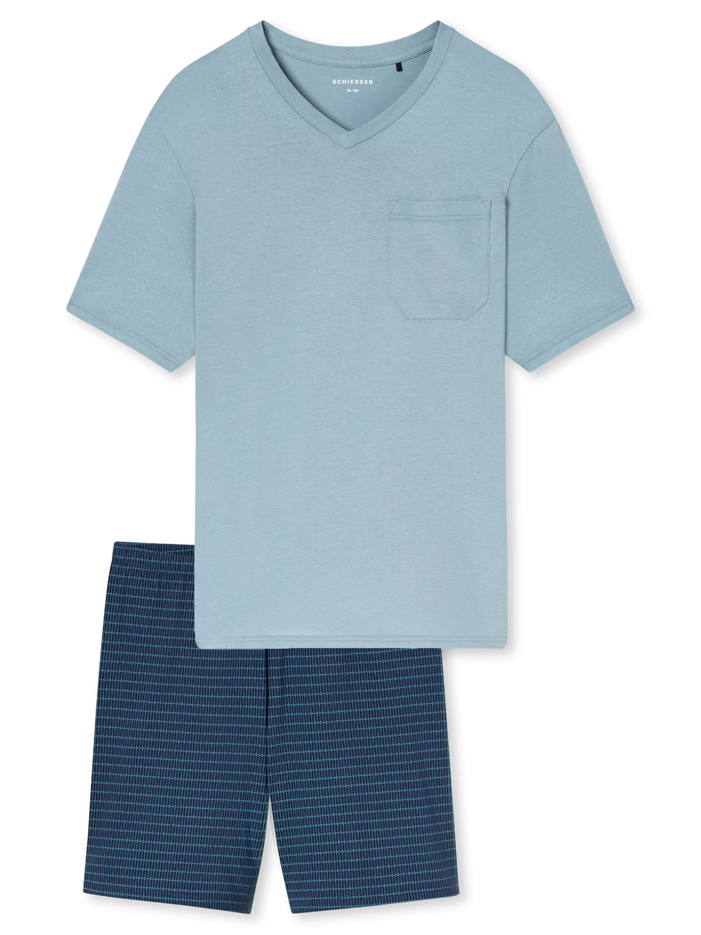 SCHIESSER Shorty ' Comfort Essentials ' in Blau: Vorderseite