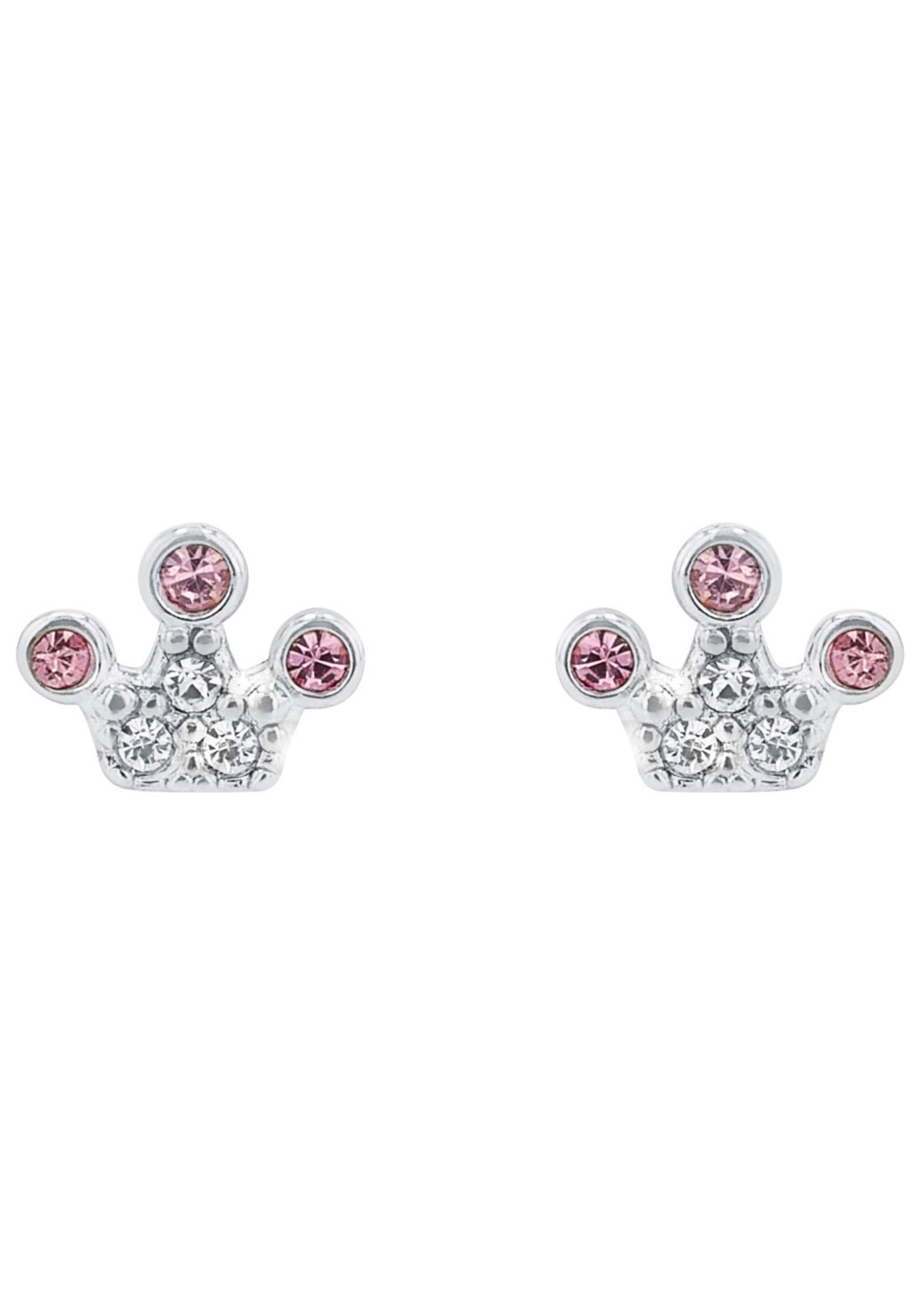PRINZESSIN LILLIFEE Ohrstecker 'Krone' in Silber: Vorderseite