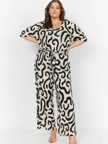 Loosefit Pantalon 'Frances 2' Wasabi Concept en beige