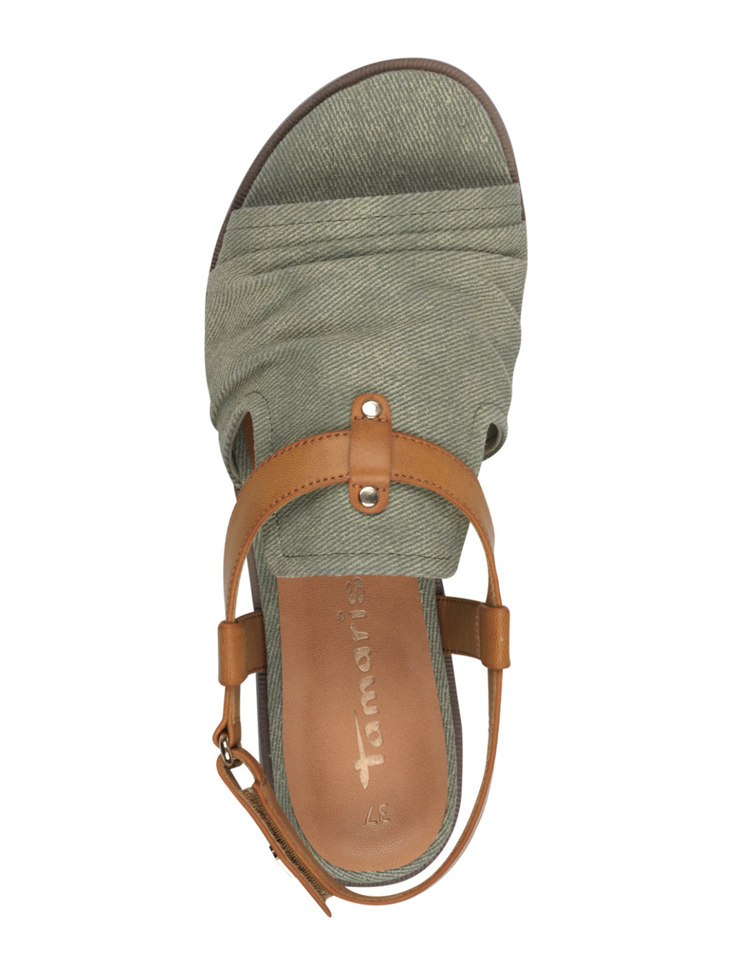 Sandales Tamaris en vert