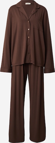 RÆRE by Lorena Rae Πιτζάμα 'Maxima' σε καφέ: μπροστά